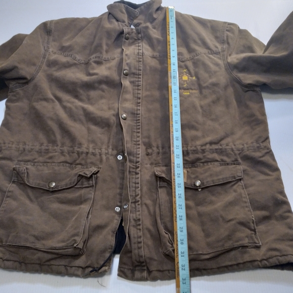 Vintage Union Made Carhartt Jacket double two way zipper 1999 Sz X Large - Picture 15 of 16